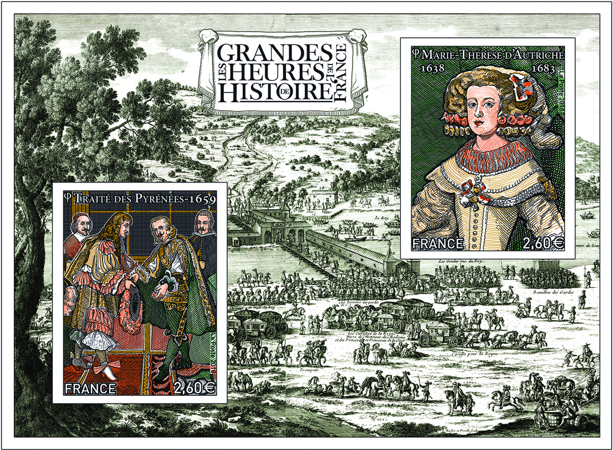 История мари. Stamps France the great moments of the History of France 2016 г.. Marie's backstory.